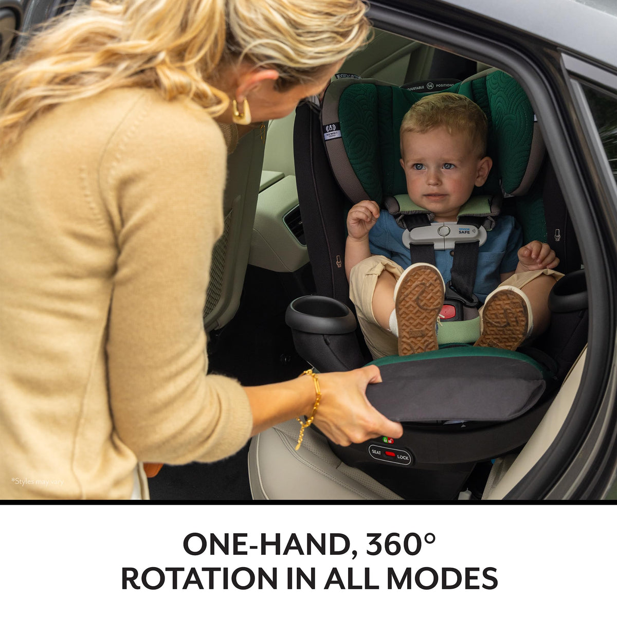 Evenflo Revolve360 Extend Rotational All In One Convertible Car Seat with 360 Degree Rotation and Extended Rear Facing — image 12