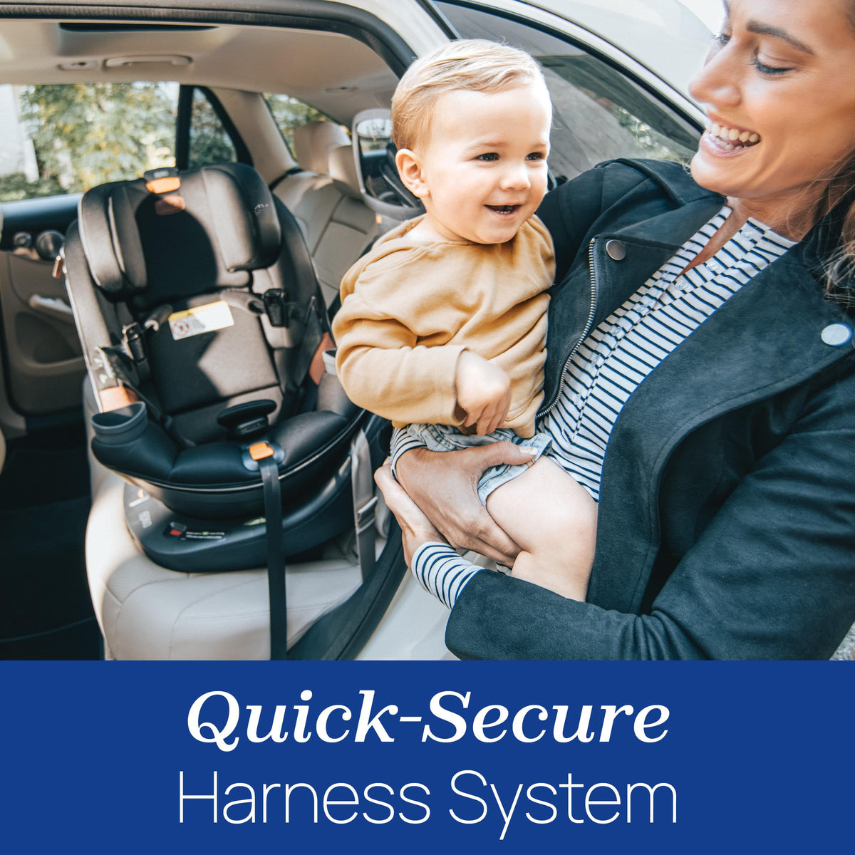 Chicco Fit360 ClearTex Rotating Convertible Car Seat With 360 Degree Rotation And Lever Lock System Obsidian Black — image 14