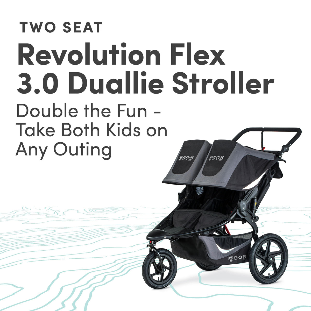 Bob Gear Revolution Flex 3.0 Duallie Jogging Stroller with Suspension — image 13