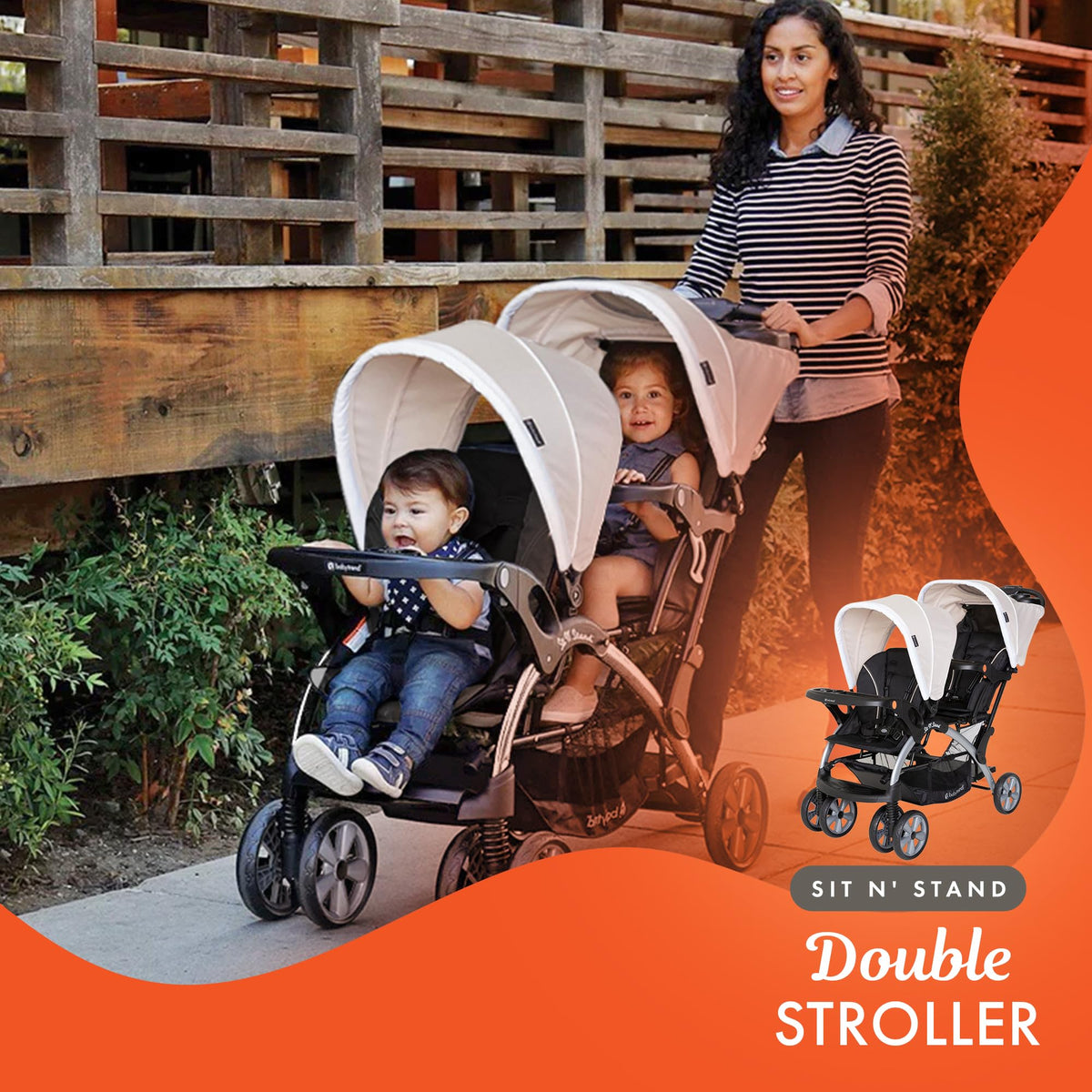 Baby Trend Double Stroller Car Seat Travel System Stormy — image 24