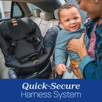 Chicco Fit360 ClearTex Rotating Convertible Car Seat With 360 Degree Rotation And Lever Lock System Obsidian Black thumbnail 8
