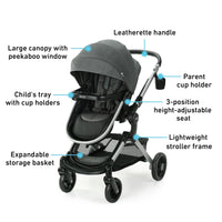 Graco Modes Nest Travel System With Slide2Me Height Adjustable Seat thumbnail 15
