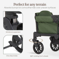 Evolur Trailblazer Wagon Double Stroller All Terrain Wheels For Smooth Outdoor Rides thumbnail 12