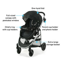 Graco Modes Pramette Travel System 3in1 Infant Car Seat Stroller thumbnail 12