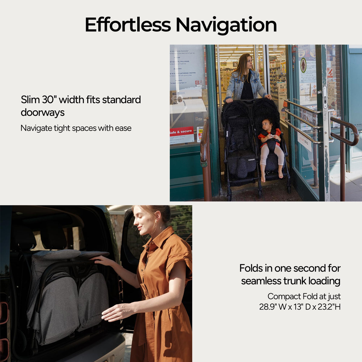 Mompush Lithe Double Stroller Lightweight Side by Side — image 17