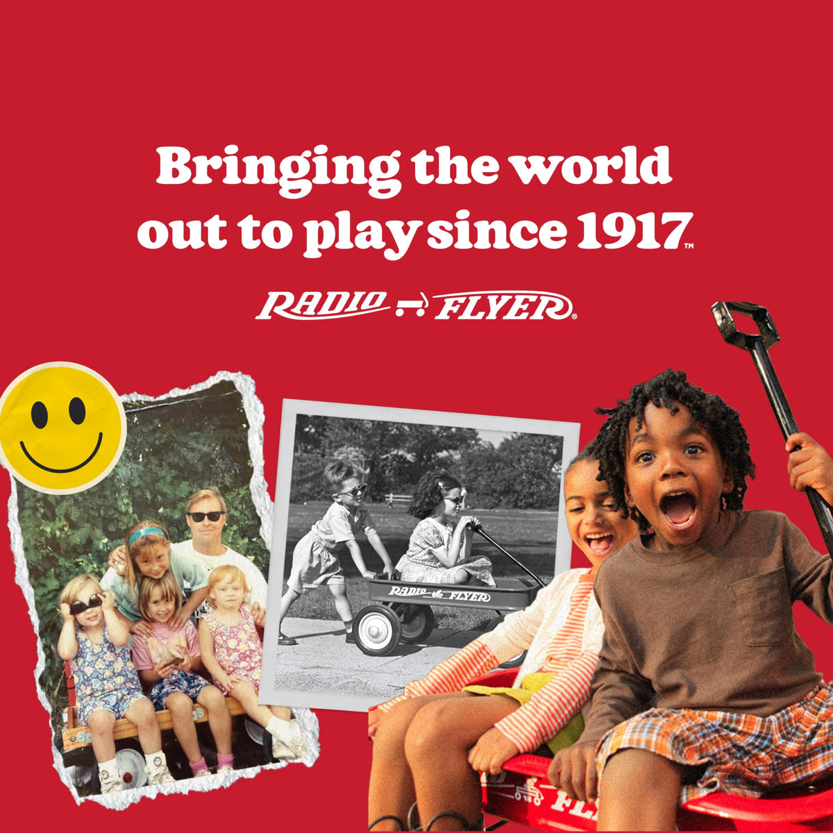 Radio Flyer Convertible Wagon For Kids With Adjustable Handle Cup Holder And Canopy — image 23