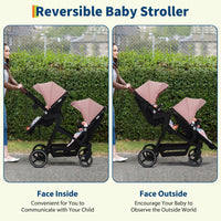 Tandem Stroller For Newborn And Toddler With Reversible Seats thumbnail 35