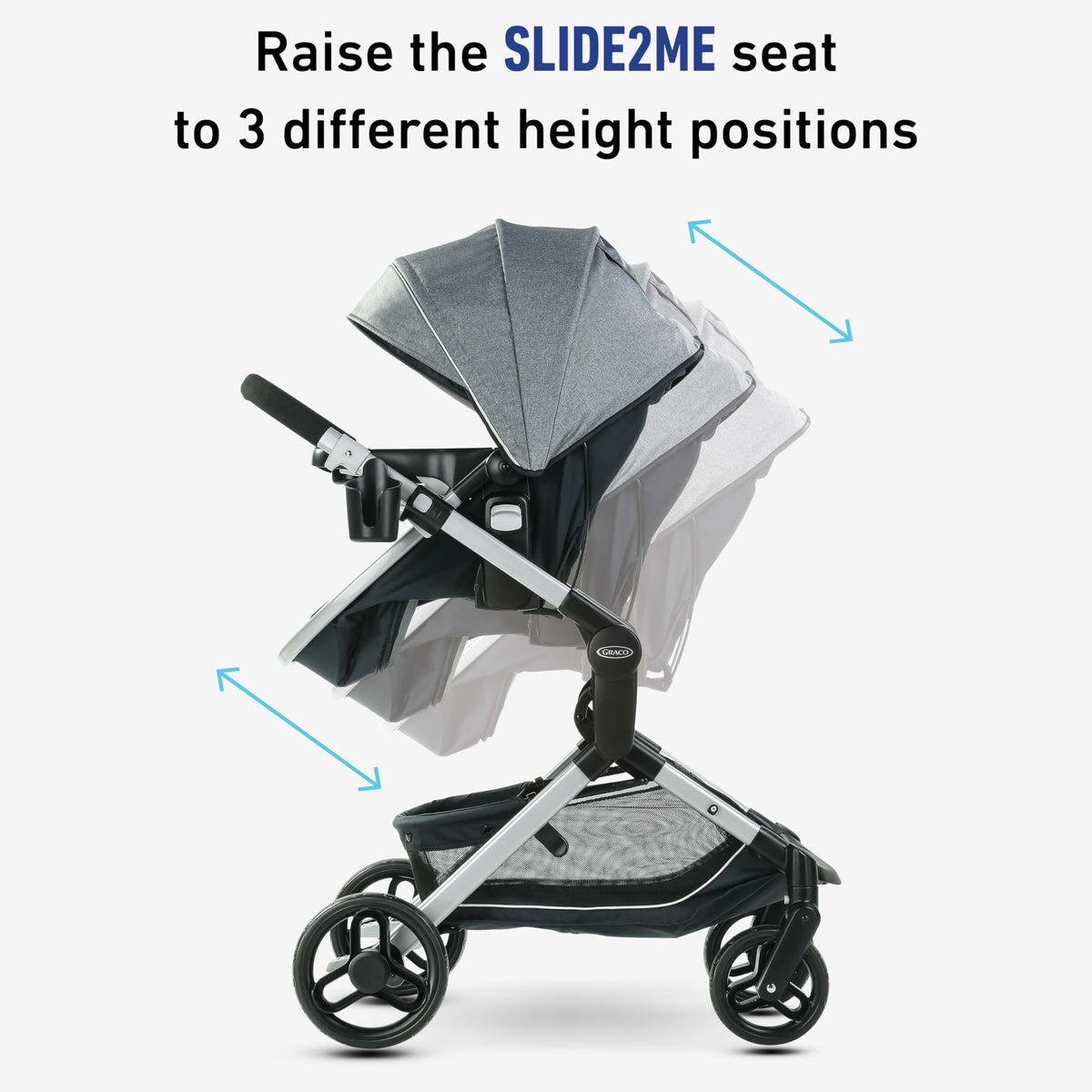 Graco Modes Nest Travel System With Slide2Me Height Adjustable Seat — image 16