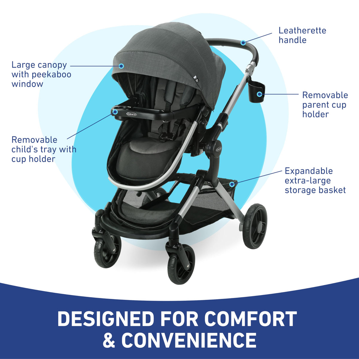 Graco Modes Nest Travel System With Slide2Me Height Adjustable Seat — image 12