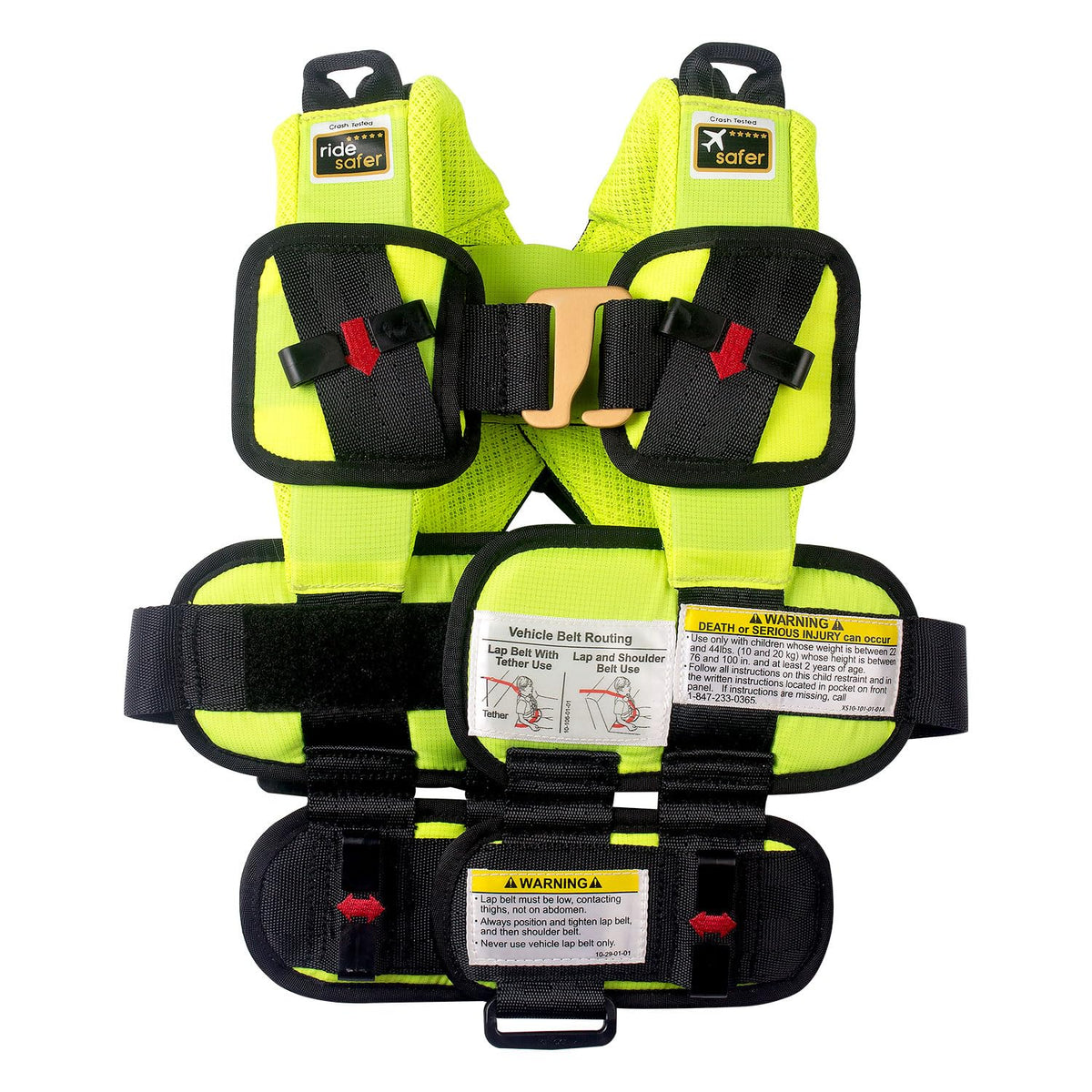RideSafer Portable Car Seat Small Black Lightweight For Travel And Everyday Child Safety — image 8