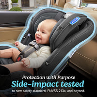 Graco Slimfit 3 In 1 Convertible Car Seat Ultra Space Saving Design For Rear And Forward Facing thumbnail 13