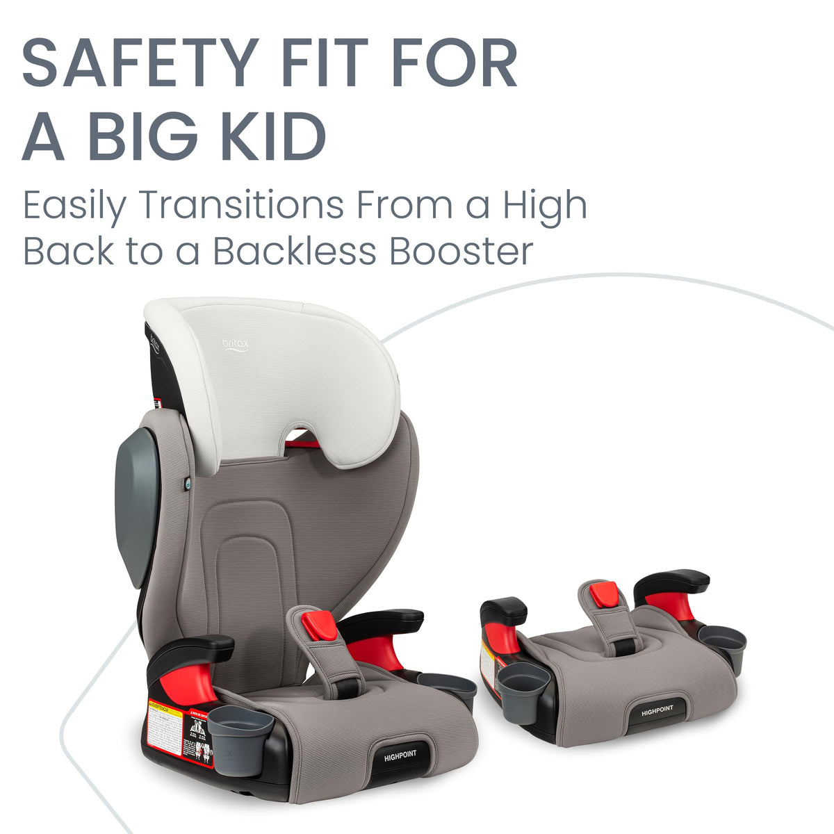 Britax Skyline Belt Positioning Booster Car Seat 2 Stage Design For Growing Kids Dusk Color — image 68