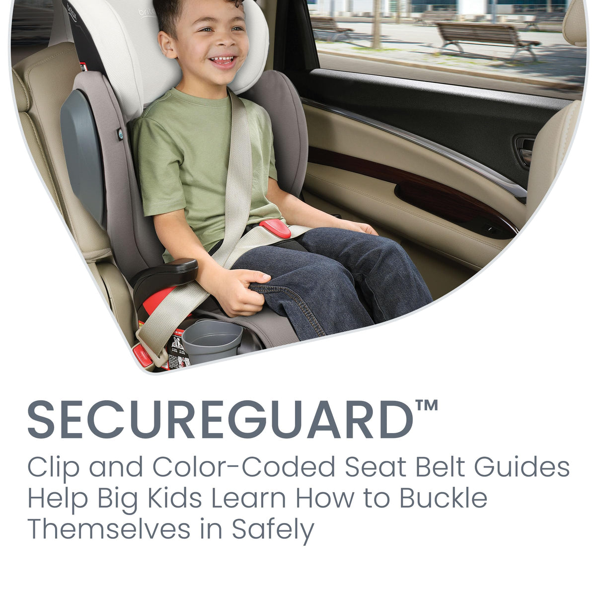 Britax Skyline Belt Positioning Booster Car Seat 2 Stage Design For Growing Kids Dusk Color — image 13