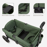 Evolur Trailblazer Wagon Double Stroller All Terrain Wheels For Smooth Outdoor Rides thumbnail 19