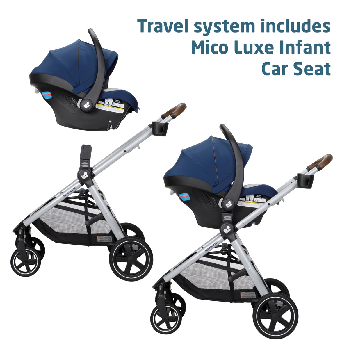 Maxi-Cosi Zelia Luxe 5 In 1 Modular Travel System With Mico Luxe Infant Car Seat — image 11