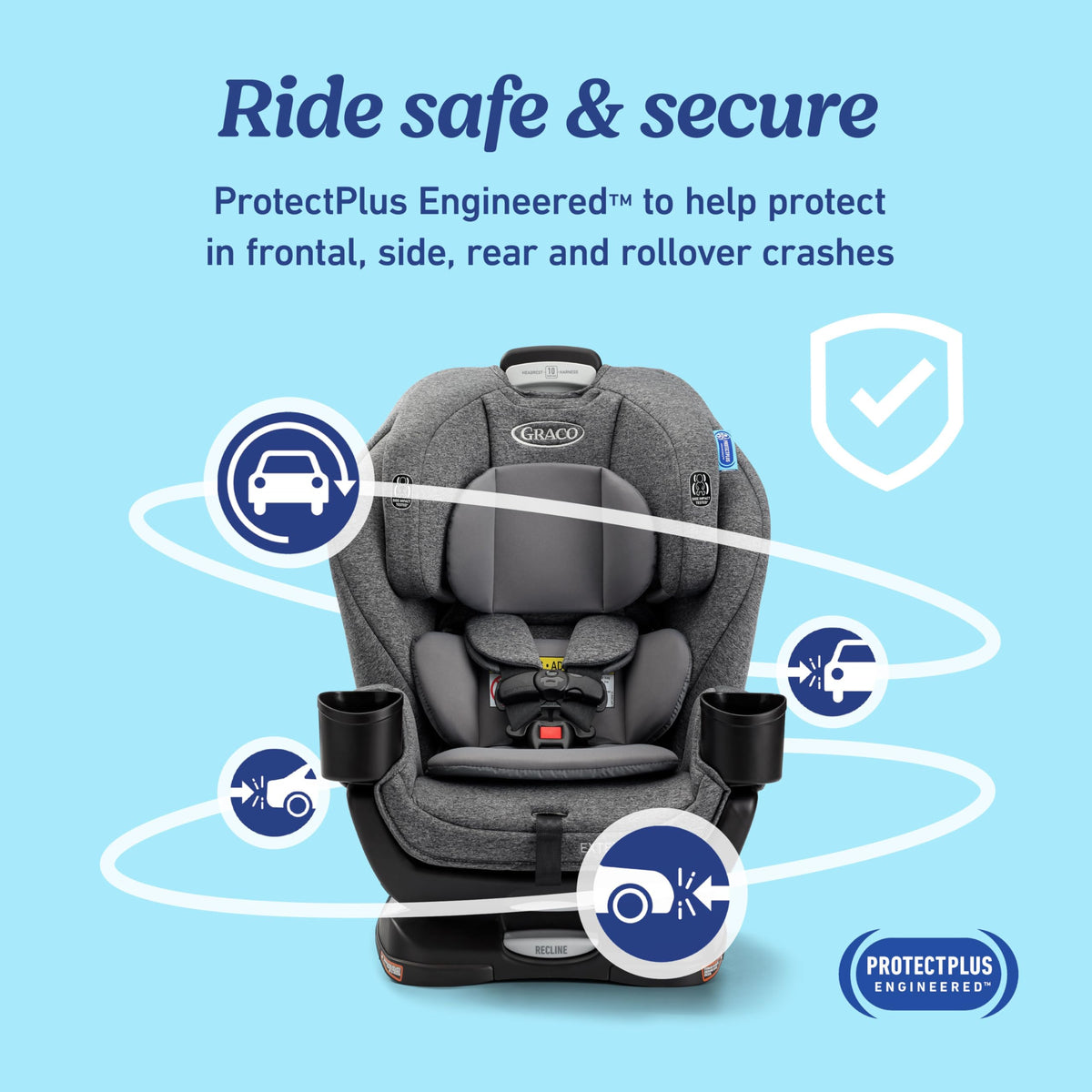 Graco Extend2Fit Convertible Car Seat With 4 Position Extension Panel For Extra Legroom — image 15