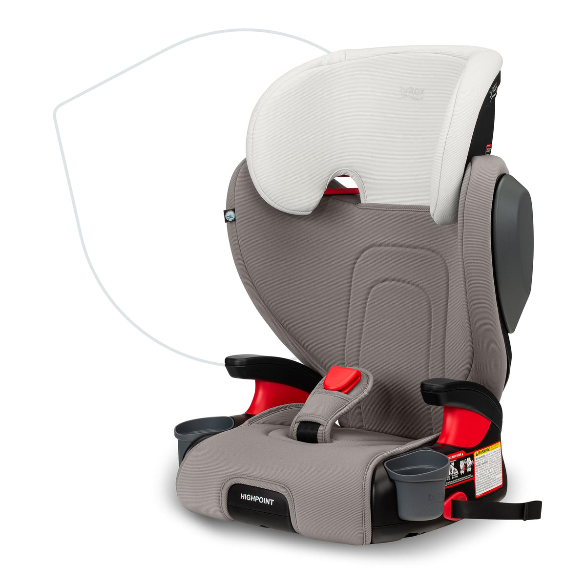 Britax Skyline Belt Positioning Booster Car Seat 2 Stage Design For Growing Kids Dusk Color — image 3
