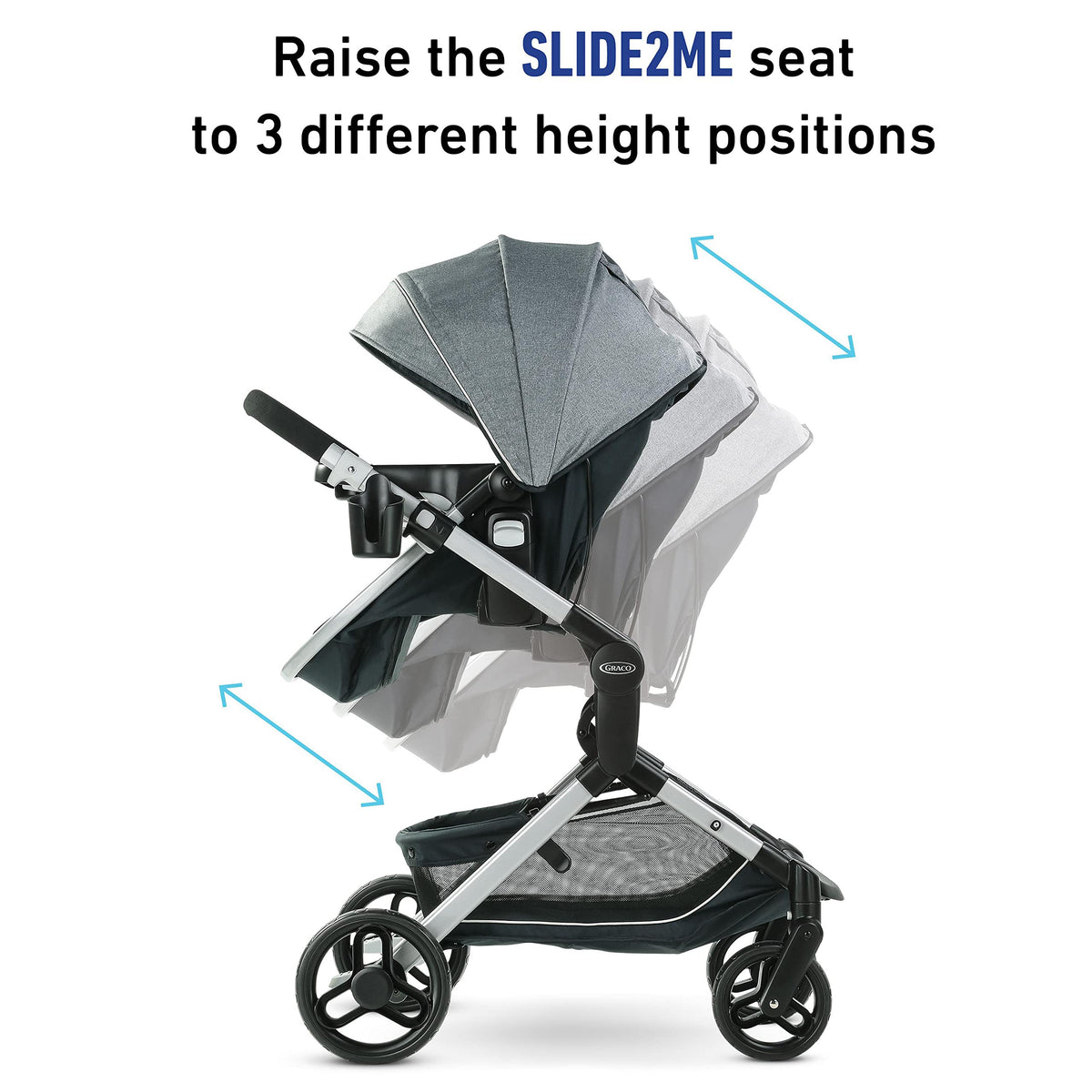 Graco Modes Nest Travel System With Slide2Me Height Adjustable Seat — image 11