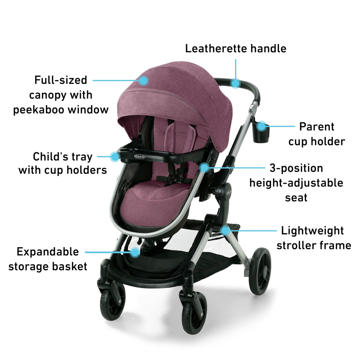 Graco Modes Nest Travel System With Slide2Me Height Adjustable Seat — image 32