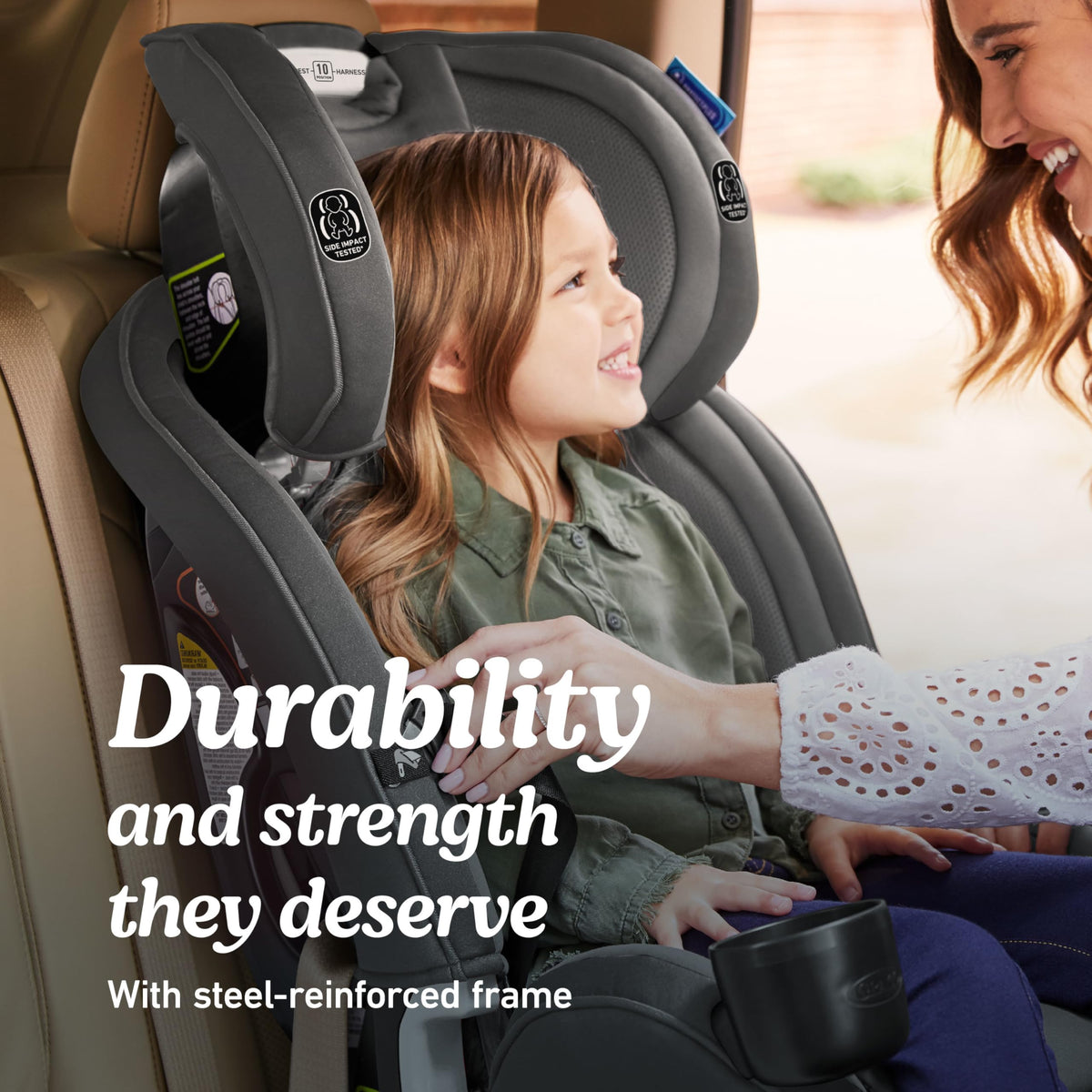 Graco Slimfit 3 In 1 Convertible Car Seat Ultra Space Saving Design For Rear And Forward Facing — image 9