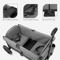 Evolur Trailblazer Wagon Double Stroller All Terrain Wheels For Smooth Outdoor Rides thumbnail 16