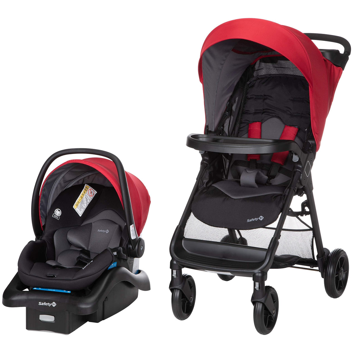 Safety 1st Smooth Ride Travel System Stroller With OnBoard FLX Infant Car Seat Easy Install And Large Canopy — image 3