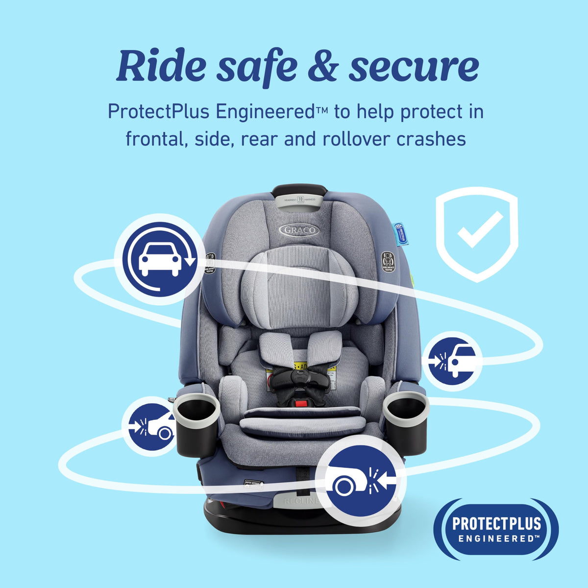 Graco 4Ever DLX 4in1 Car Seat 10 Years Of Use From Infant To Toddler For Safe AllInOne Growth — image 13