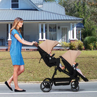 Tandem Double Stroller For Newborn And Toddler Twins Foldable For Easy Travel And Storage thumbnail 32