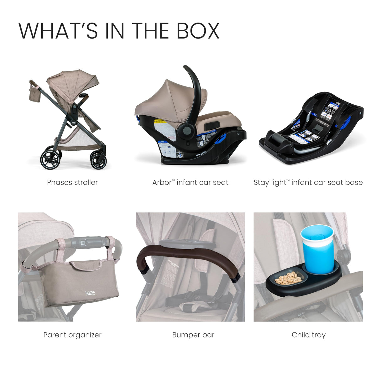 Britax Phases Travel System With Arbor Car Seat And Stroller 6-In-1 — image 5