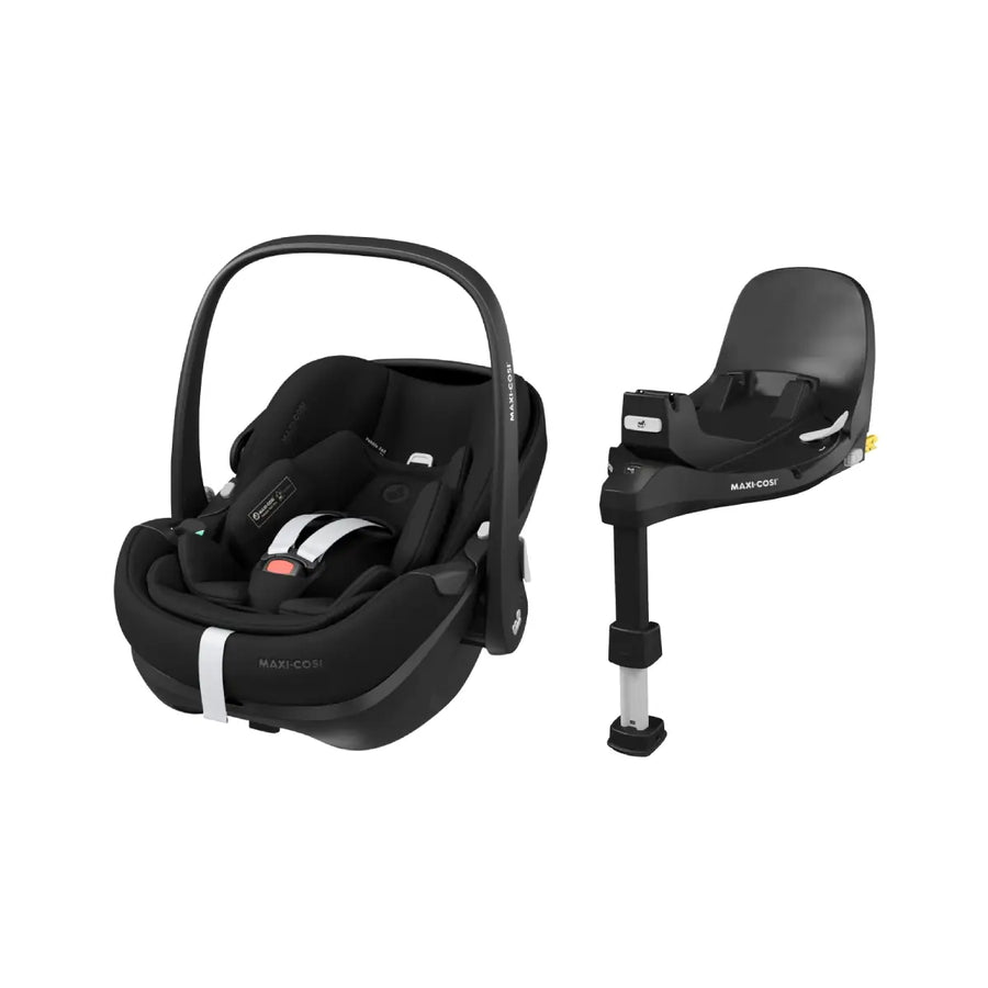 Maxi Cosi Pebble 360 PRO2 Car Seat & FamilyFix 360 Pro Base Bundle - Twillic Black