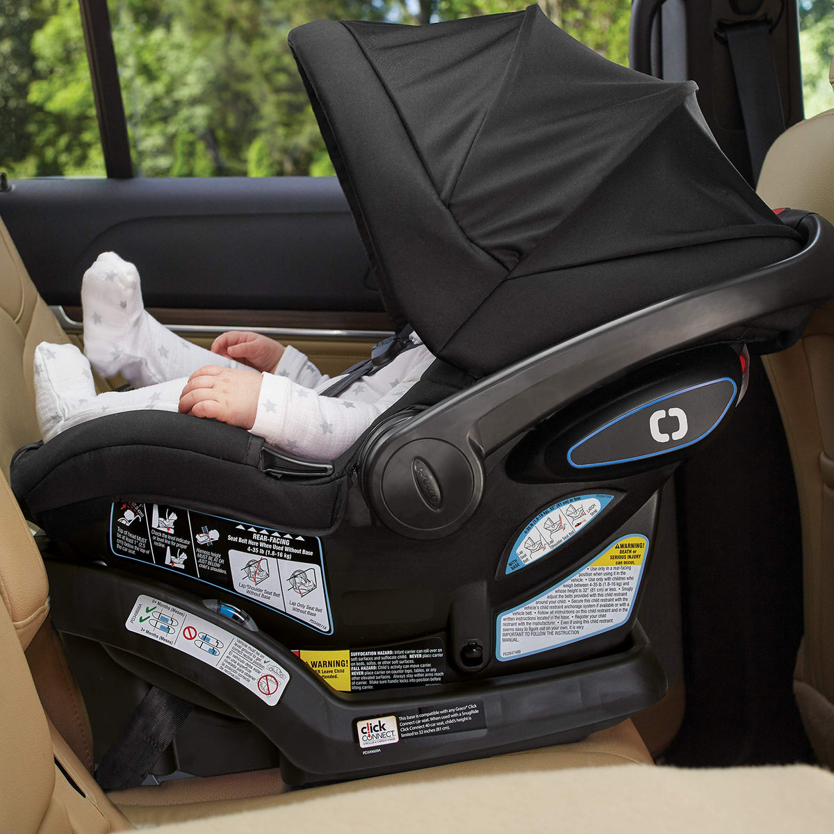 Graco SnugRide SnugFit Infant Car Seat Anti Rebound Bar for Safety — image 18