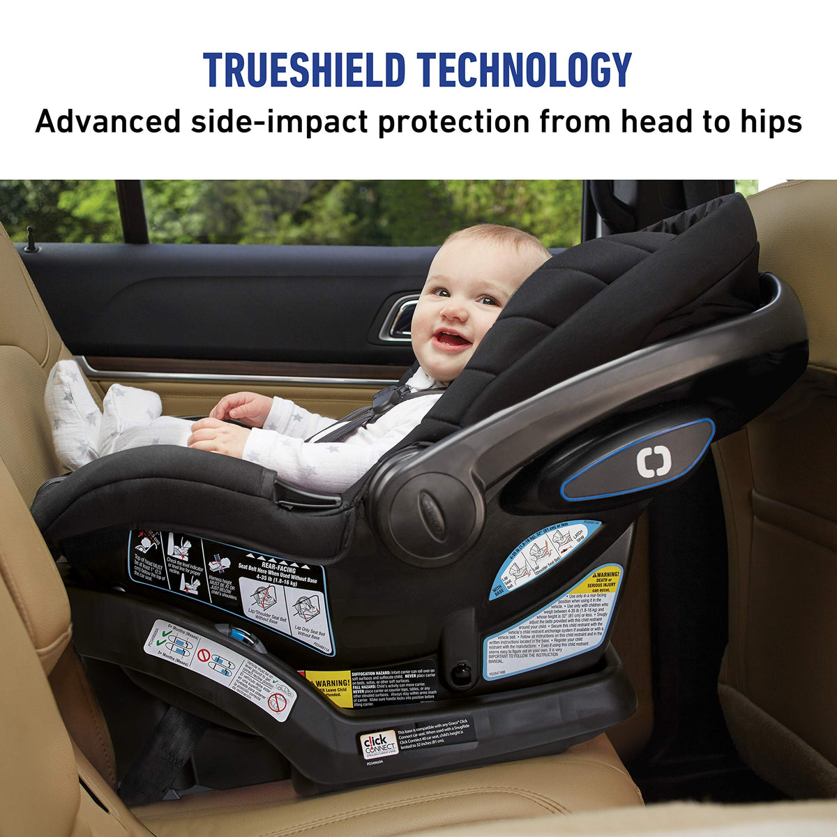 Graco SnugRide SnugFit Infant Car Seat Anti Rebound Bar for Safety — image 44