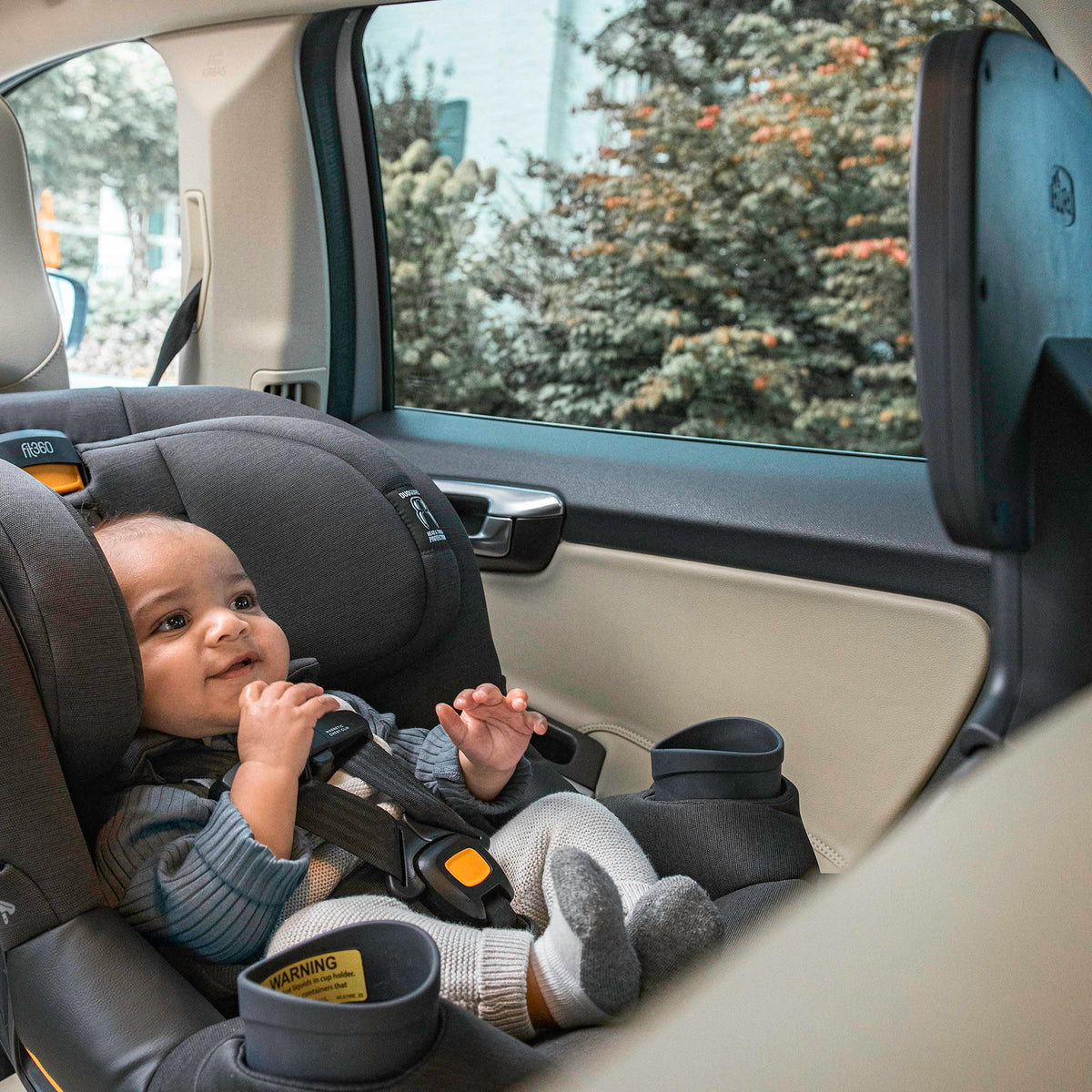 Chicco Fit360 ClearTex Rotating Convertible Car Seat With 360 Degree Rotation And Lever Lock System Obsidian Black — image 11