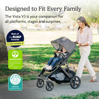 UPPAbaby Vista V3 Convertible Stroller Converts Single To Double thumbnail 28