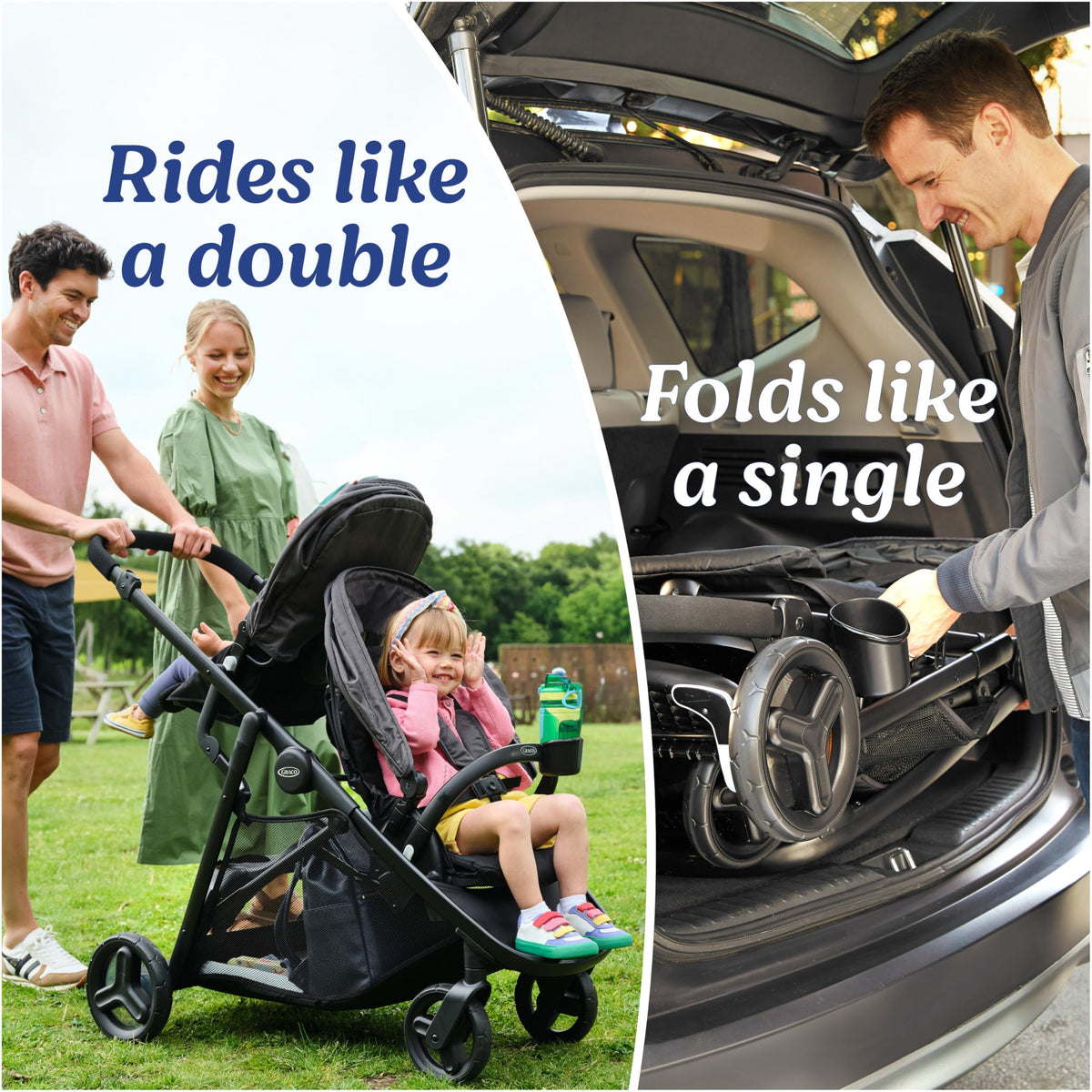 Graco Ready2Grow 2 Point 0 Double Stroller Folds Like a Single for Easy Transport — image 6