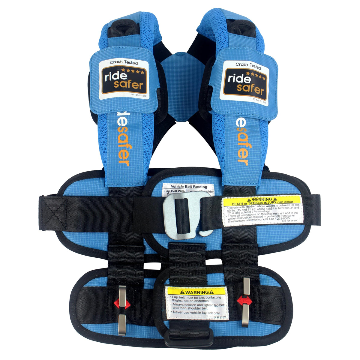RideSafer Portable Car Seat Small Black Lightweight For Travel And Everyday Child Safety — image 3