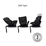 Silver Cross Motion 3 All-Size 360 Car Seat - Iconic Black