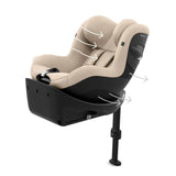 Cybex Sirona Gi 360 i-Size Toddler Car Seat - Almond Beige
