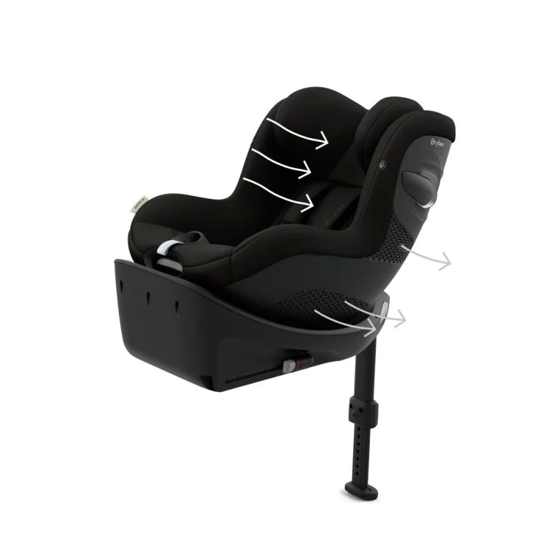 Cybex Sirona Gi 360 i-Size Toddler Car Seat - Magic Black