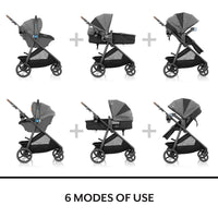 Evenflo Shyft Intuiti+ Travel System Featuring Revolve180 LiteMax NXT With SensorySoothe - Ultra Smooth Maneuverability thumbnail 18