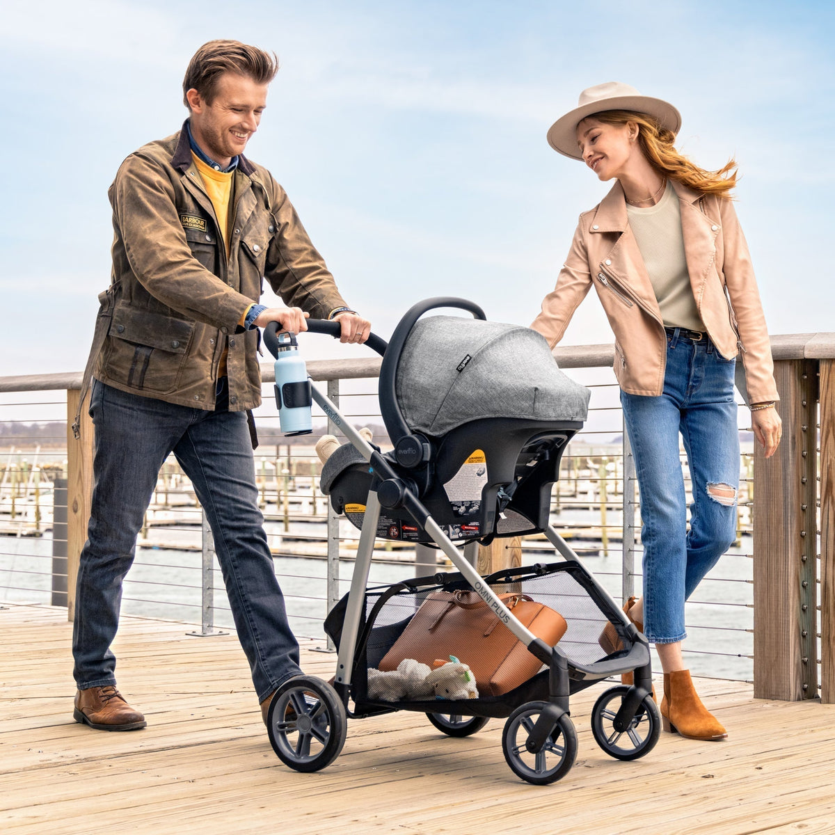 Evenflo Omni Plus Travel System With LiteMax Sport Rear-Facing Infant Car Seat - Modular Convenience For Families — image 9